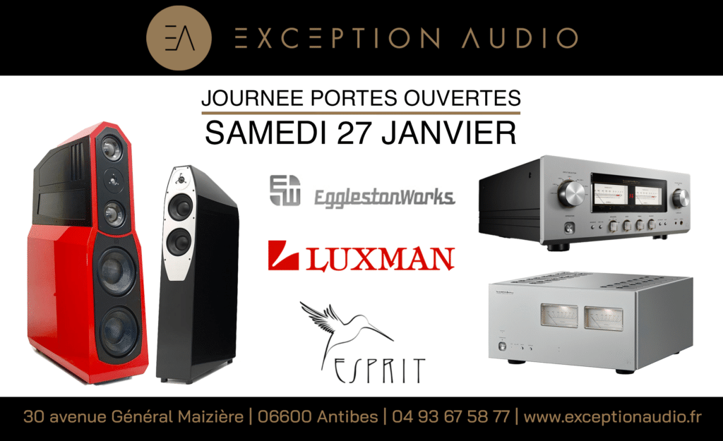 Portes ouvertes Luxman EgglestonWorks Esprit Antibes 06 HiFi PACA Nice Cannes Monaco